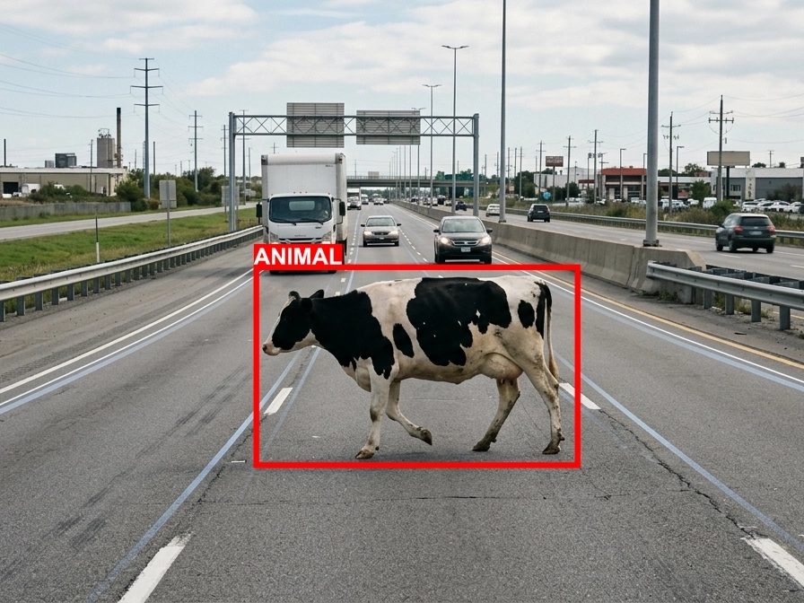 Animal on Road